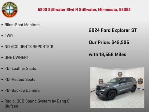 Used 2024 Ford Explorer ST w/ Equipment Group 401A AWD/4WD image 25