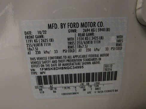 Used 2022 Ford Explorer XLT image 44