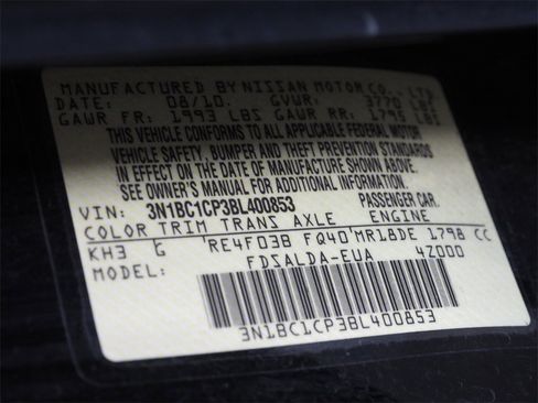 Used 2011 Nissan Versa 1.8 S w/ PWR Plus Pkg image 21