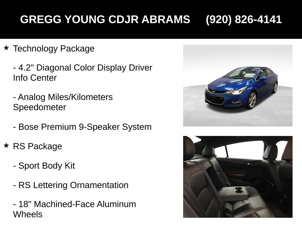 Used 2016 Chevrolet Cruze Premier FWD image 19