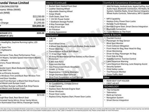 Used 2022 Hyundai Venue Limited w/ Cargo Package image 36