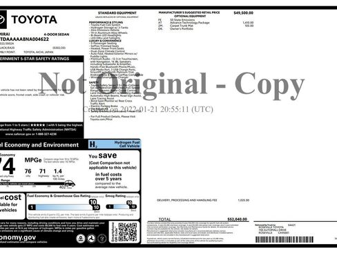 Used 2022 Toyota Mirai XLE w/ Advanced Technology Package image 4