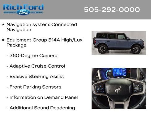 Certified 2024 Ford Bronco Outer Banks AWD/4WD image 58