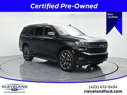 Used 2021 Chevrolet Tahoe RST w/ Rear Media and Nav Package image 1