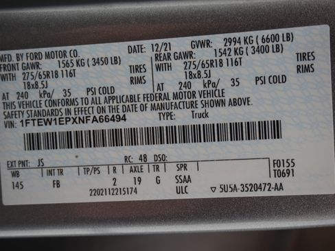 Used 2022 Ford F150 XLT w/ Equipment Group 302A High AWD/4WD image 32