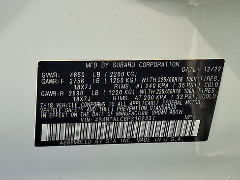 Certified 2023 Subaru Outback Onyx Edition image 28