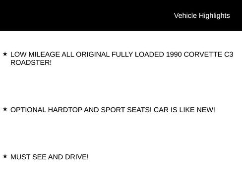 Used 1990 Chevrolet Corvette Convertible RWD image 5