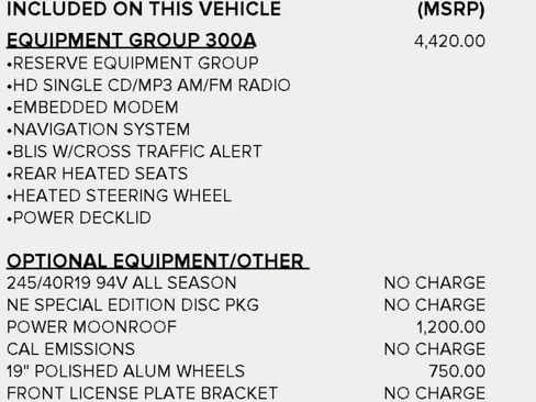 Used 2016 Lincoln MKZ AWD w/ Equipment Group 300A Reserve image 16