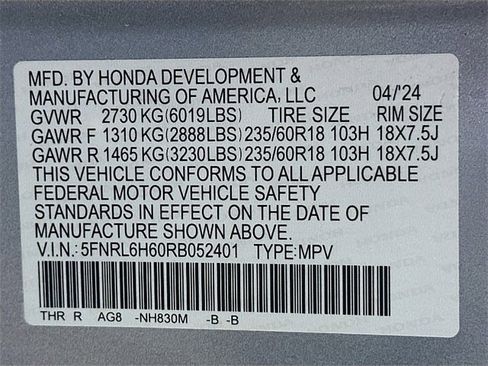 Used 2024 Honda Odyssey EX-L image 32