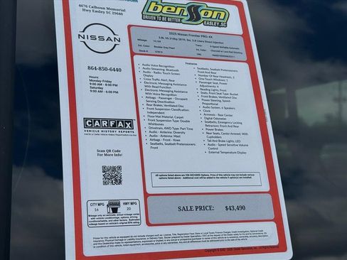 Certified 2025 Nissan Frontier PRO-4X w/ Pro Convenience Package image 27