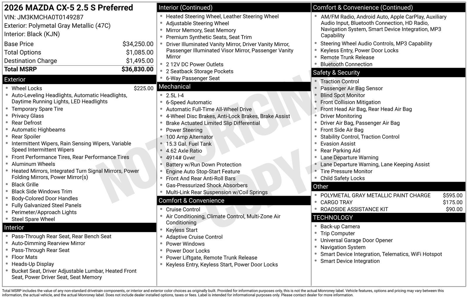 New 2026 MAZDA CX-5 Preferred AWD/4WD image 22