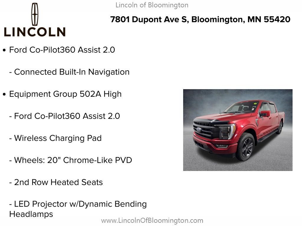 Used 2023 Ford F150 Lariat w/ Equipment Group 502A High AWD/4WD image 9