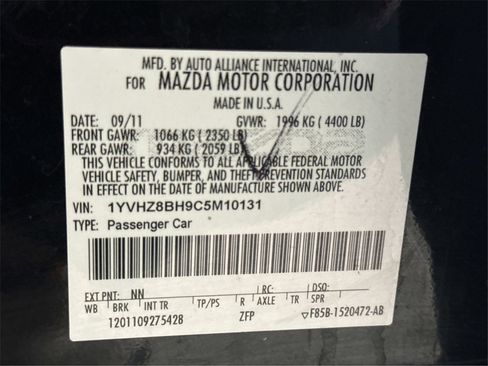 Used 2012 MAZDA MAZDA6 i Sport image 11