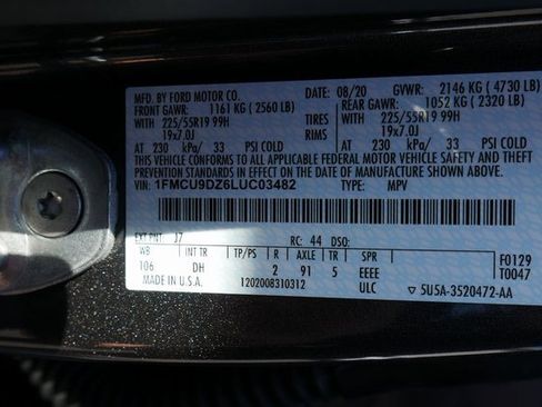 Used 2020 Ford Escape Titanium w/ Titanium Premium Package 2.0 image 29