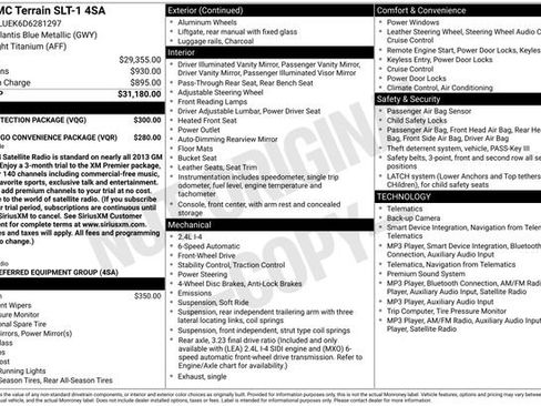 Used 2013 GMC Terrain SLT w/ LPO, Protection Package FWD image 7