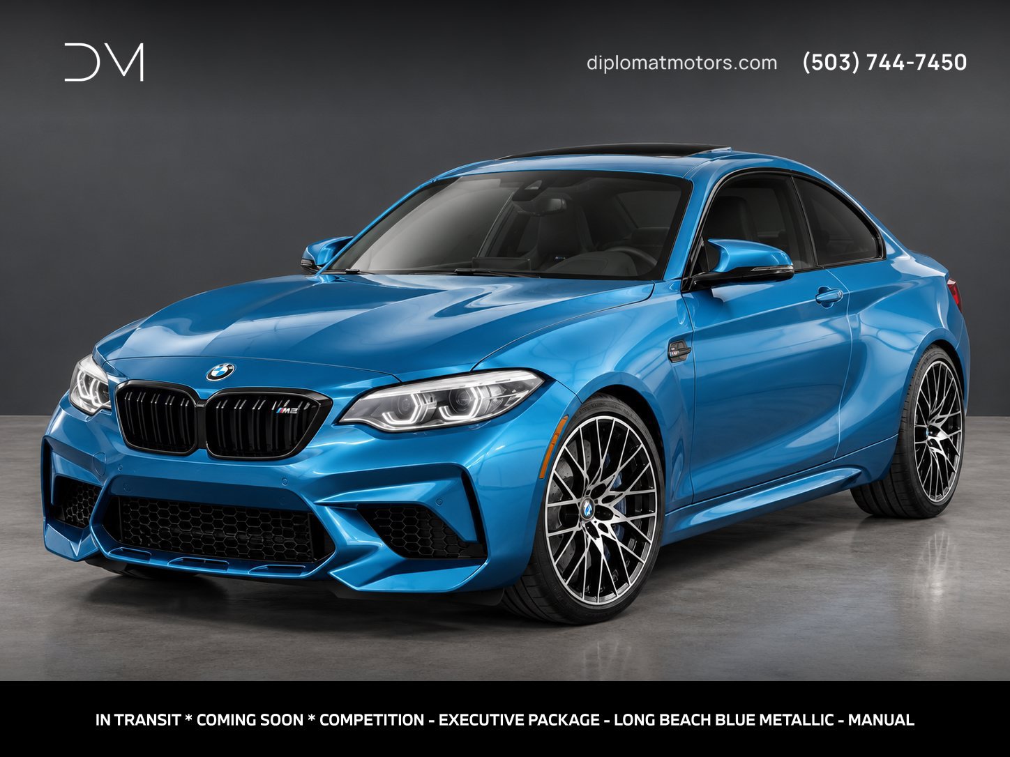 Used 2020 BMW M2 Competition w/ Executive Package RWD image 1