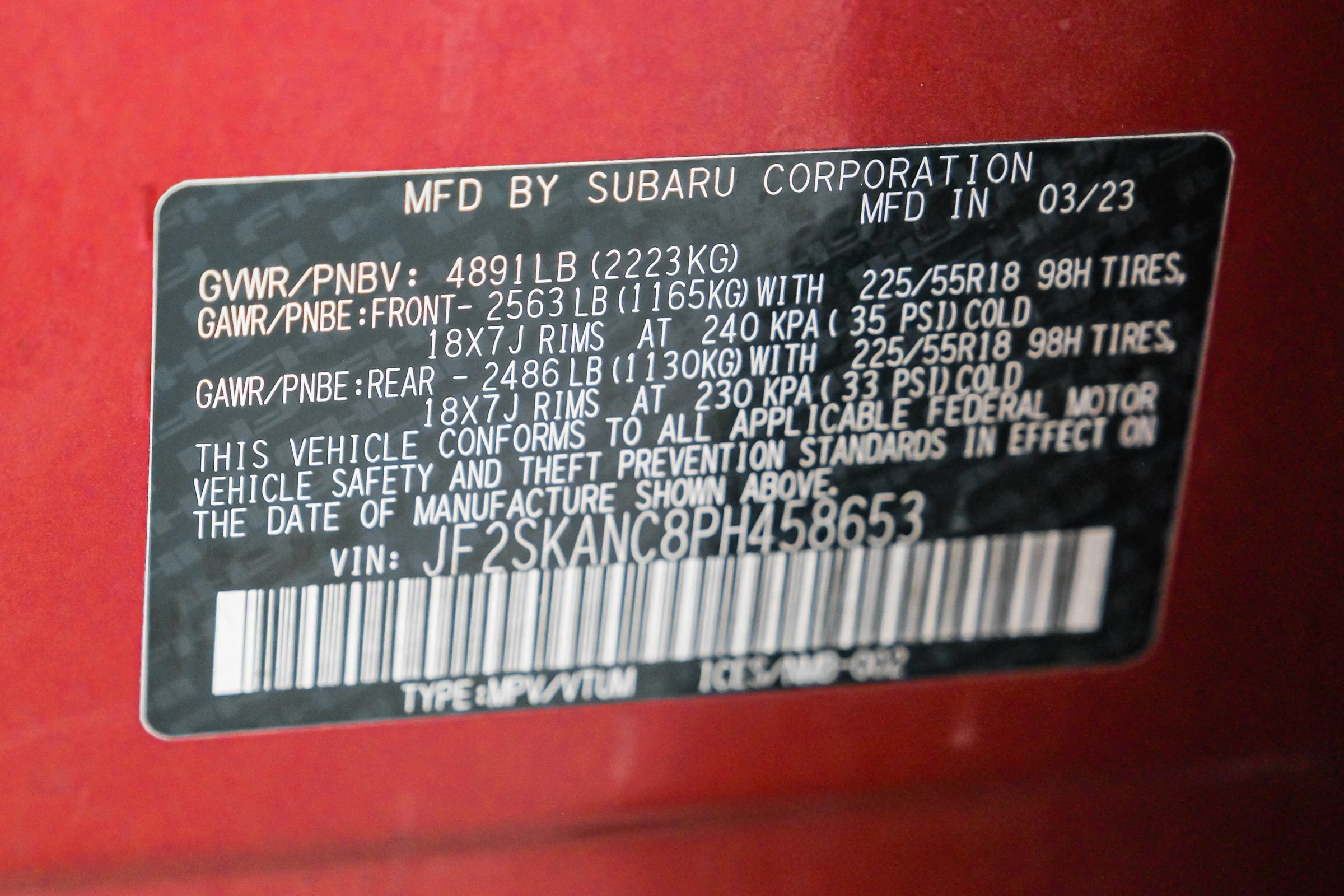 Used 2023 Subaru Forester Limited w/ Popular Package #2 AWD/4WD image 54