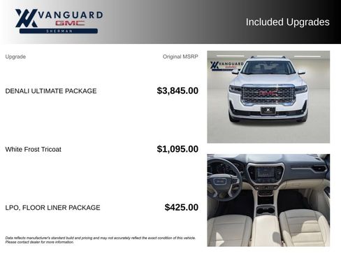 Used 2023 GMC Acadia Denali w/ Denali Ultimate Package FWD image 9