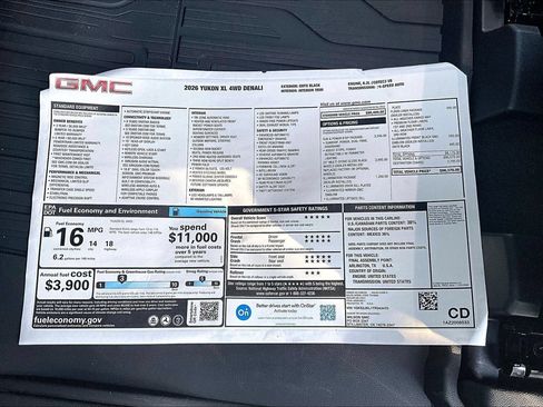 New 2026 GMC Yukon XL Denali AWD/4WD image 14