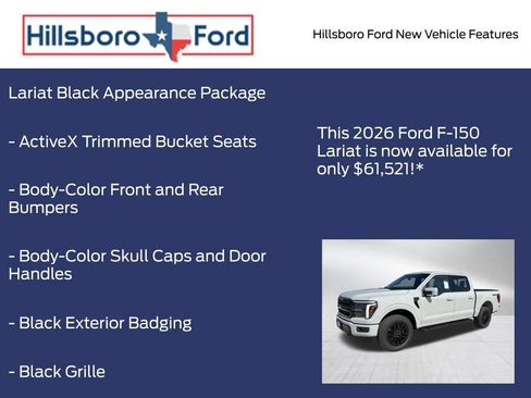 New 2026 Ford F150 Lariat w/ Equipment Group 501A Mid AWD/4WD image 5