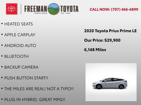 Used 2020 Toyota Prius Prime LE FWD image 5