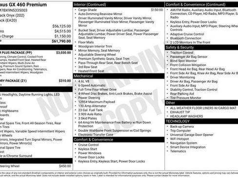 Used 2022 Lexus GX 460 Premium w/ Premium Plus Package image 15