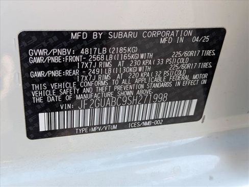 Certified 2025 Subaru Crosstrek 2.0i AWD/4WD image 23