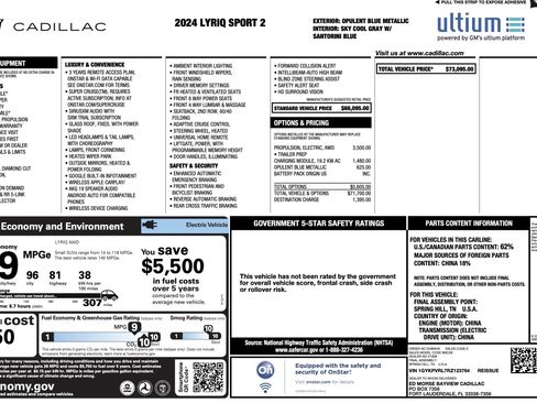 Used 2024 Cadillac Lyriq Sport AWD/4WD image 4