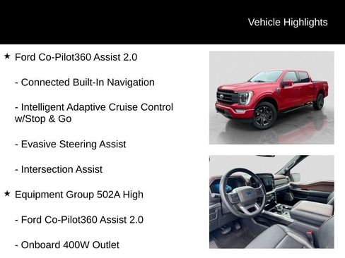 Used 2021 Ford F150 Lariat w/ Equipment Group 502A High AWD/4WD image 6