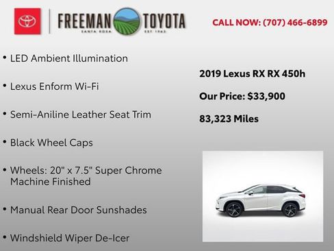 Used 2019 Lexus RX 450h AWD w/ Luxury Package image 12