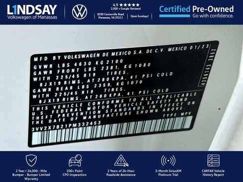 Certified 2023 Volkswagen Taos SEL image 26