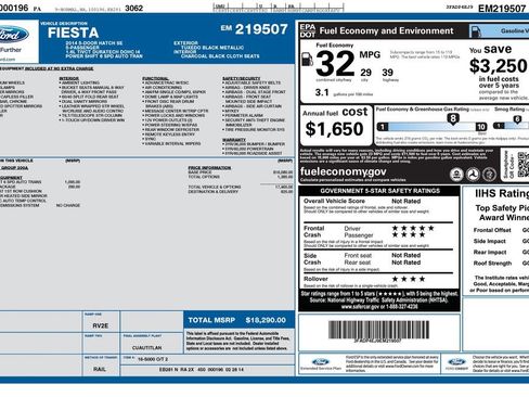 Used 2014 Ford Fiesta SE w/ Comfort Package FWD image 2