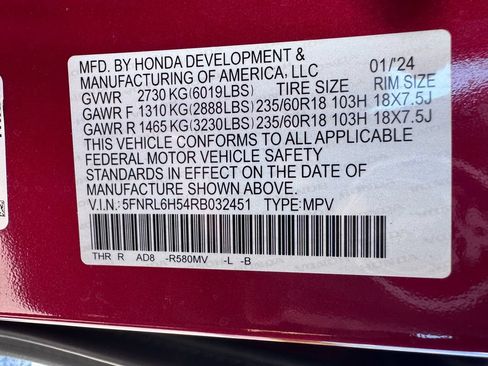 Used 2024 Honda Odyssey EX image 54
