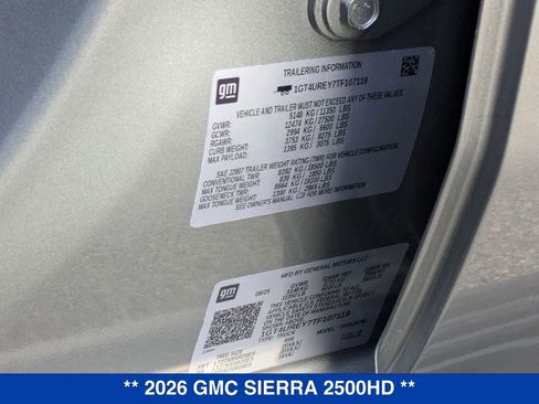 New 2026 GMC Sierra 2500 Denali w/ Technology Package image 43