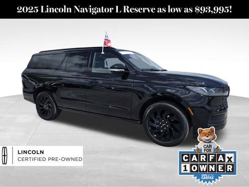 Certified 2025 Lincoln Navigator L Reserve w/ Jet Appearance Package image 1