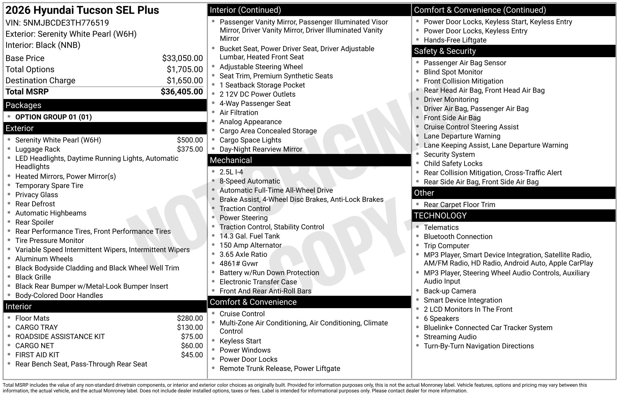 New 2026 Hyundai Tucson SEL Plus AWD/4WD image 3