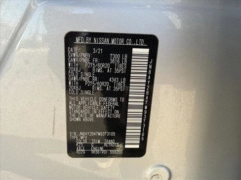 Used 2021 Nissan Armada SL w/ Captain's Chairs Package image 27