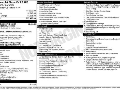 Used 2024 Chevrolet Blazer EV RS AWD/4WD image 11