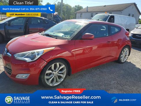 Used 2013 Hyundai Veloster w/ Style Pkg FWD image 1