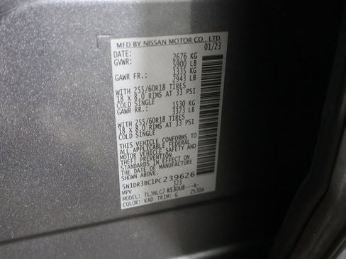 Used 2023 Nissan Pathfinder SV image 45