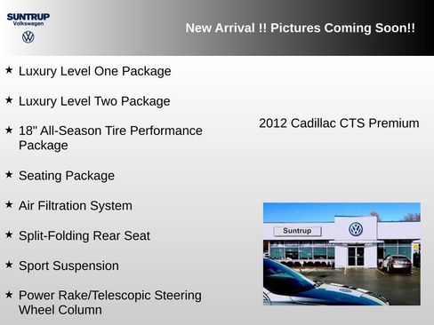 Used 2012 Cadillac CTS Premium AWD/4WD image 4