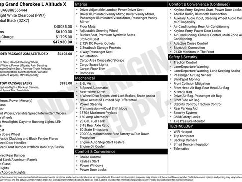 Used 2024 Jeep Grand Cherokee L Altitude RWD image 28
