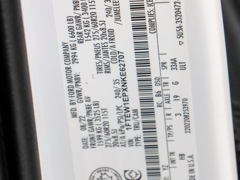 Used 2022 Ford F150 Lariat w/ Equipment Group 502A High image 34