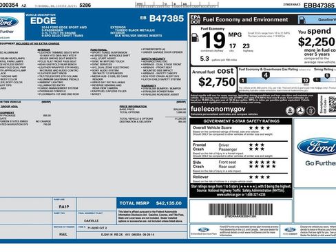 Used 2014 Ford Edge Sport w/ Driver Entry Package AWD/4WD image 4