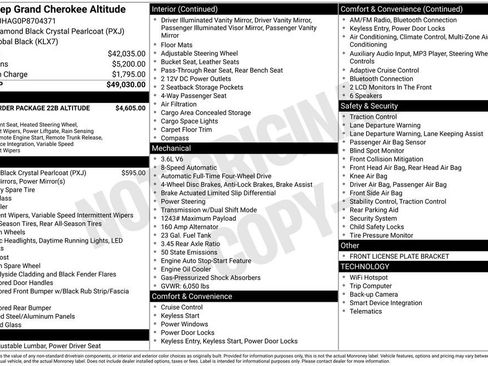 Used 2023 Jeep Grand Cherokee Altitude AWD/4WD image 40