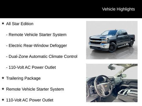 Used 2018 Chevrolet Silverado 1500 LT w/ All Star Edition AWD/4WD image 5