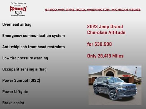 Used 2023 Jeep Grand Cherokee Altitude AWD/4WD image 30