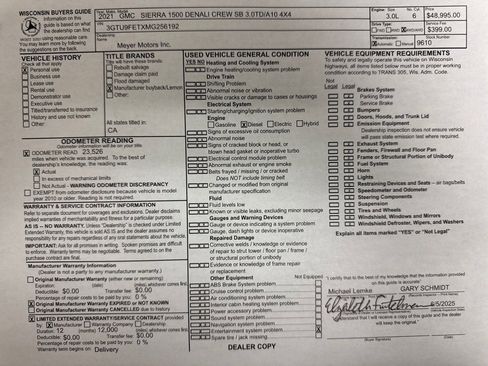 Used 2021 GMC Sierra 1500 Denali w/ Denali Ultimate Package image 33