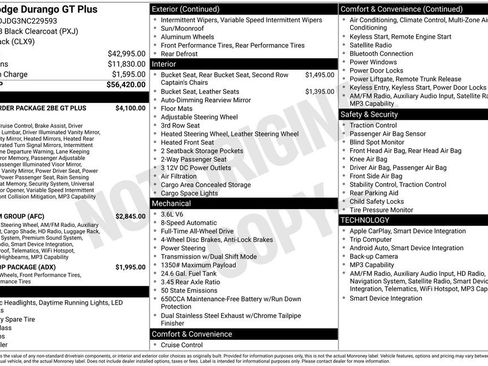 Used 2022 Dodge Durango GT AWD/4WD image 53