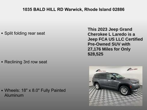 Certified 2023 Jeep Grand Cherokee L Laredo image 20